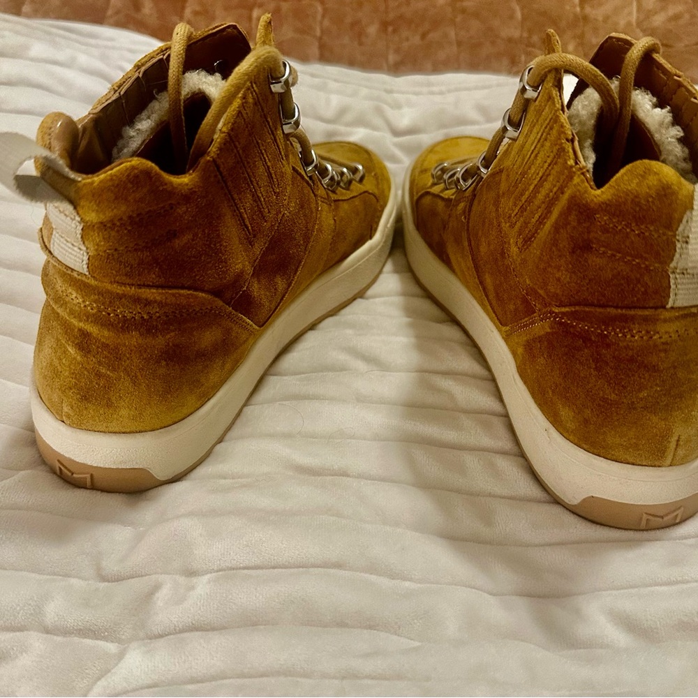 Marc Fisher High-Top Suede Sneakers with Sherpa size 7 - Picture 5 of 6